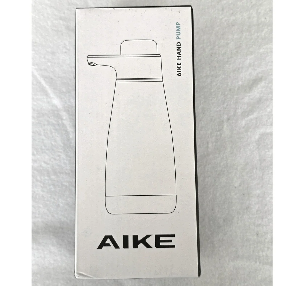 AIKE AK1062 Stainless Steel Soap Dispenser 15oz‎ Manual Hand Pump Silver Black